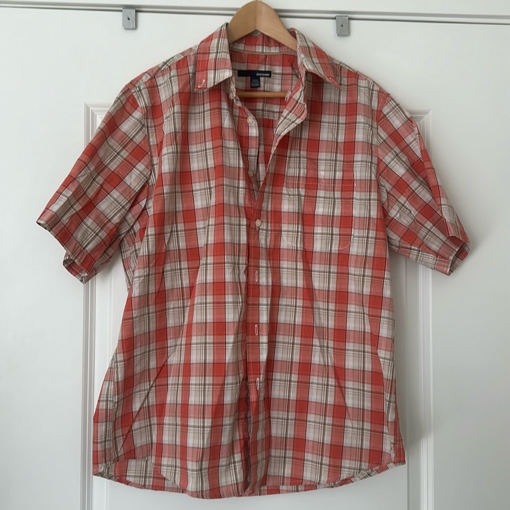 Basic Editions Short Sleeve Plaid shirt